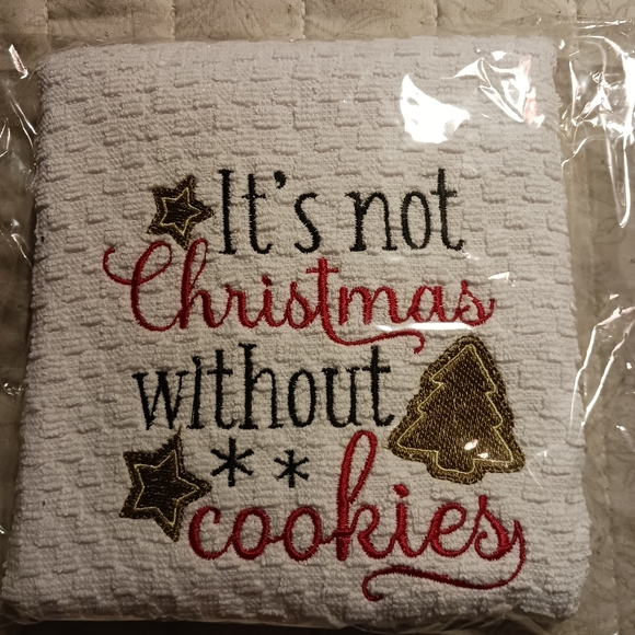 Embroidered Waffle Towel - Picture 2 of 2